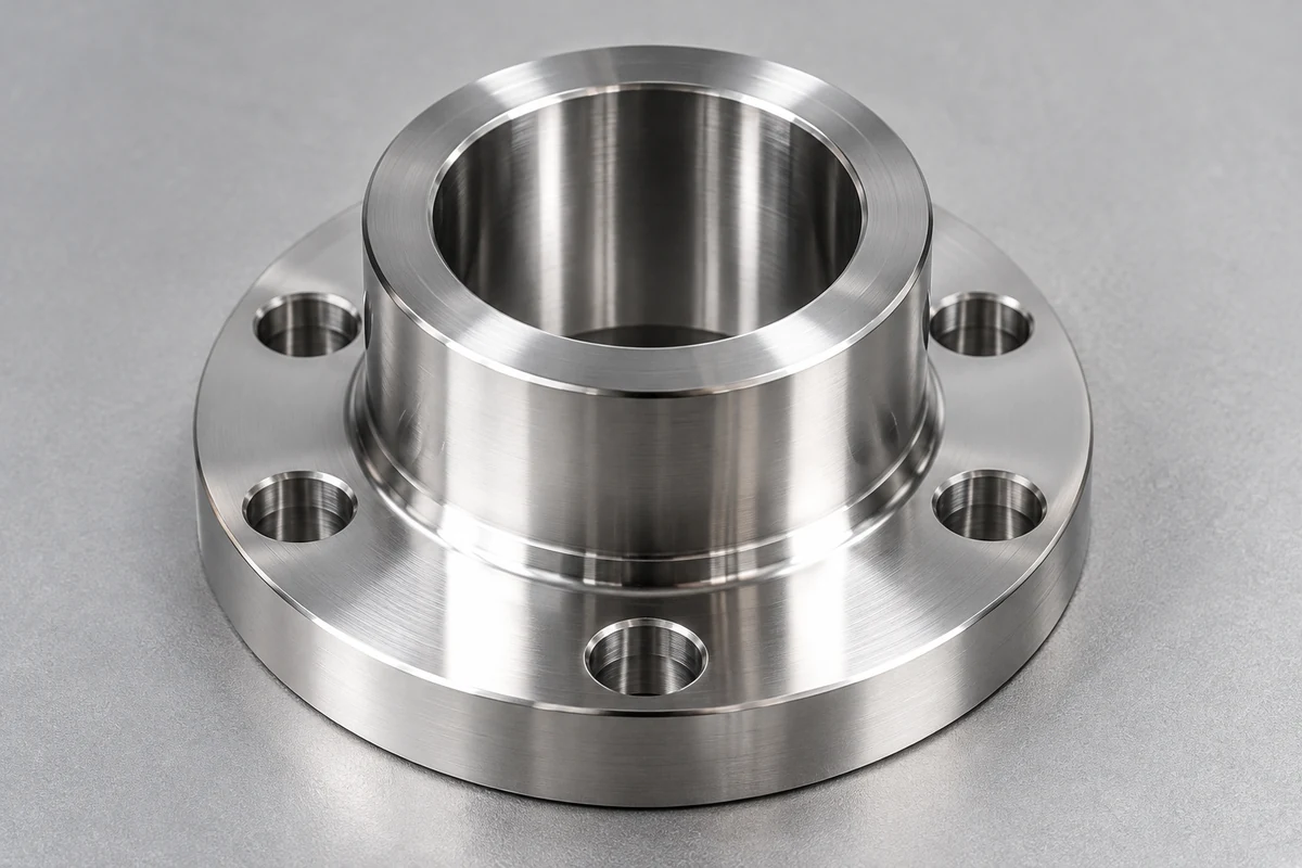 Stainless steel machined flange