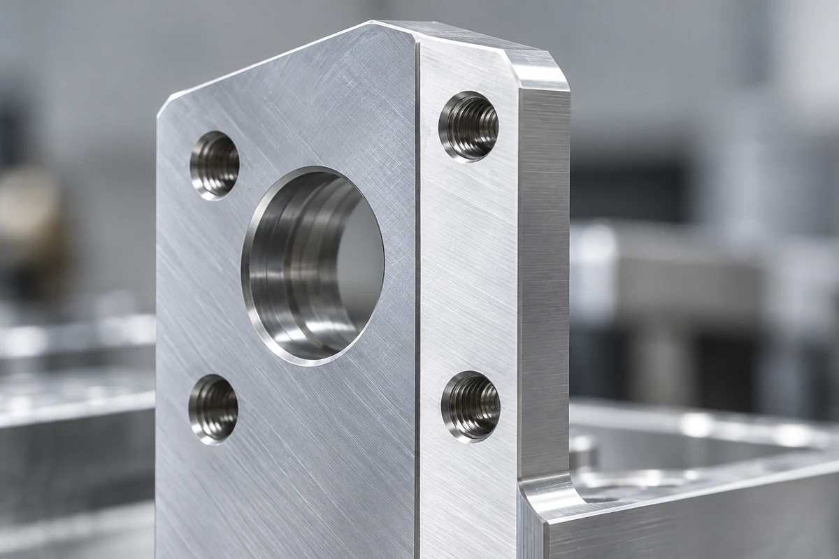 The bored upright mounting face of the illustrative bracket